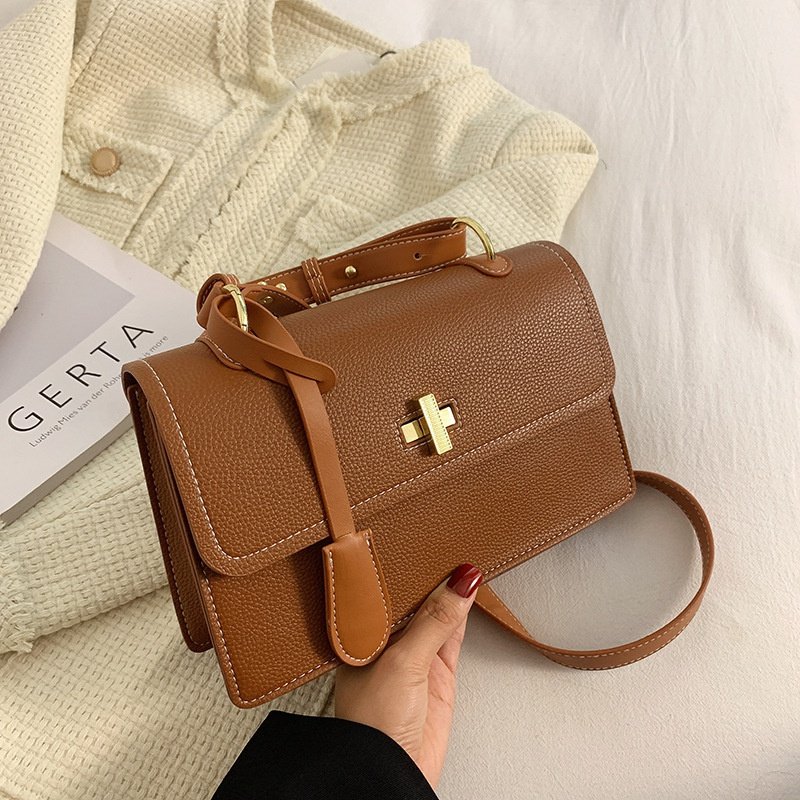 Large capacity Textured Single Shoulder Bag