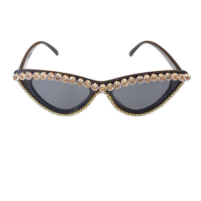 Rhinestone Uv Protection Crystal Ladies Sunglasses