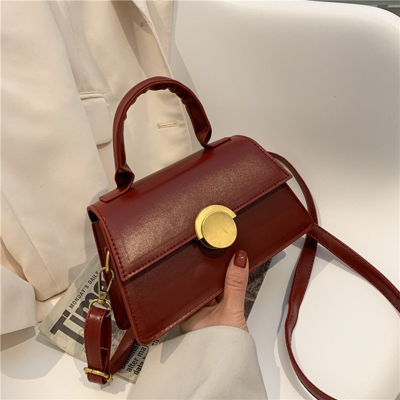 Simple Casual Solid Color Handbag