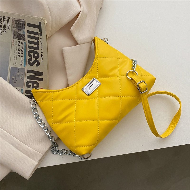 Retro Simple Geometric Chain Shoulder Bag