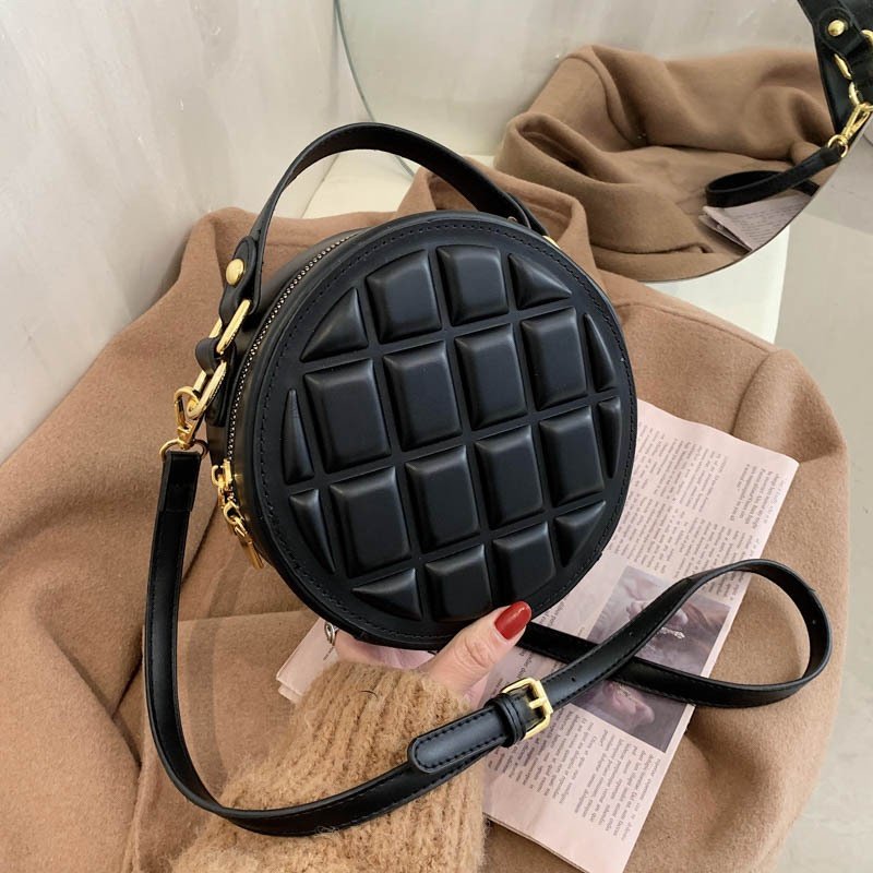 Round Retro Shoulder Messenger Bag