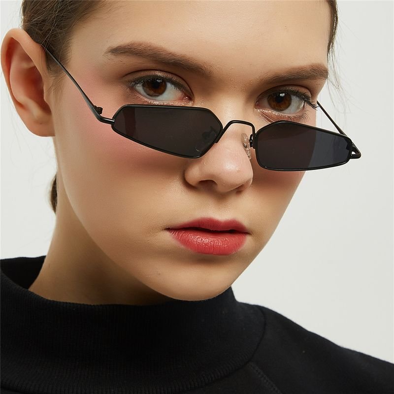 Metal Pointed Cat Eye Sunglasses