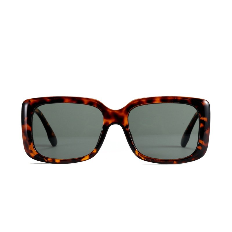 Retro Square Concave Shape Sunglasses