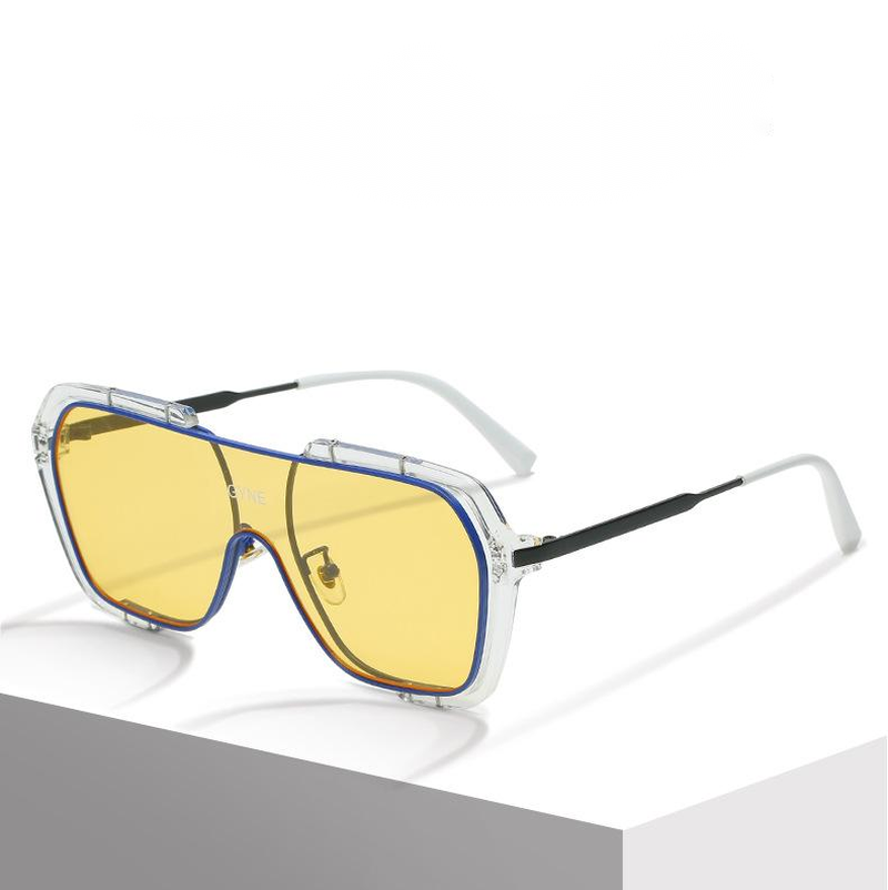 Retro Yellow Uv Protection Sunglasses
