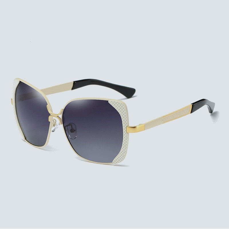 Large Square Frame Hit Color Sunglasses